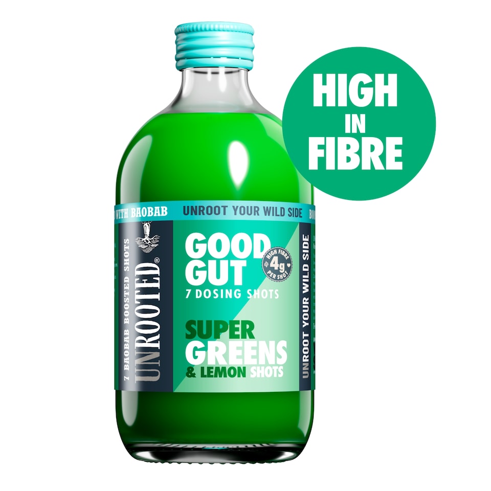 image 1 of UNROOTED Super Greens and Lemon Dosing Bottle 7x Shots 420ml