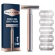 image 1 of King C Gillette Men's Double Edge Razor & 5 Razor Blade Refills