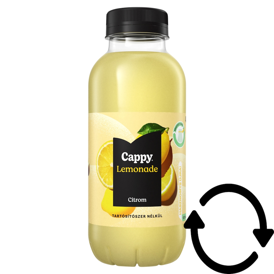 Cappy Lemonade szénsavmentes, citromos üdítőital cukorral és édesítőszerrel 400 ml