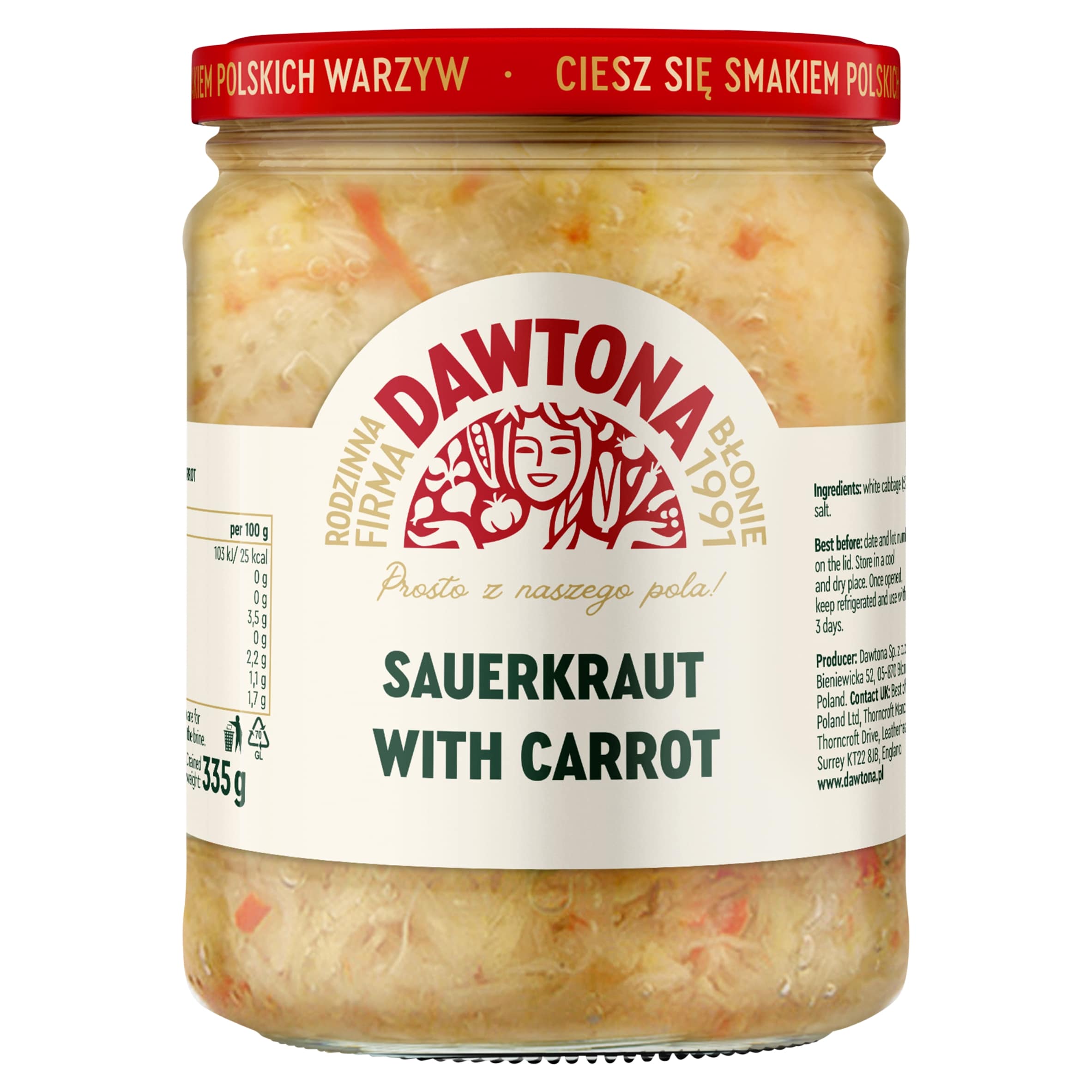 Dawtona Sauerkraut With Carrot 500G