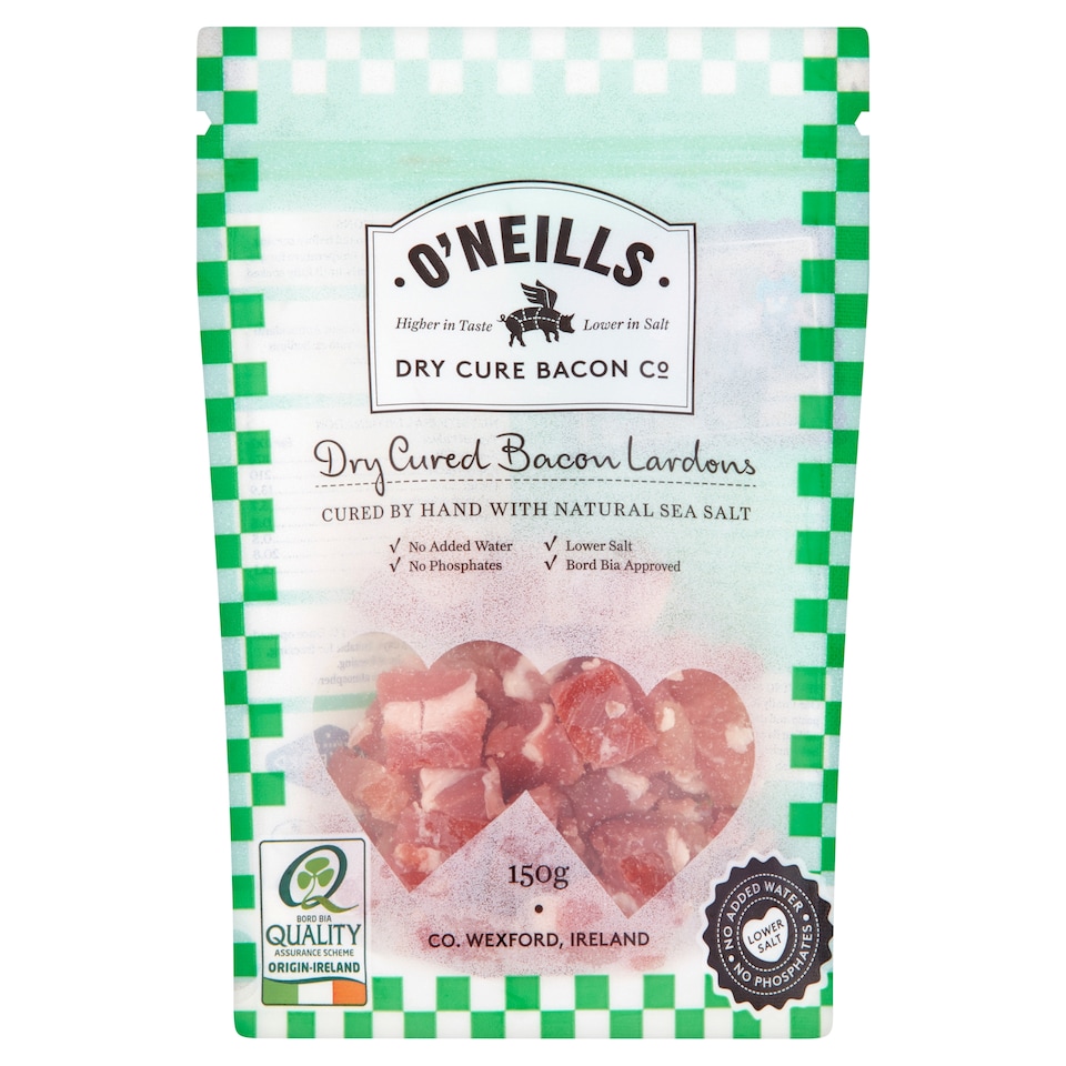 O'neills Dry Cured Bacon Lardons 150G