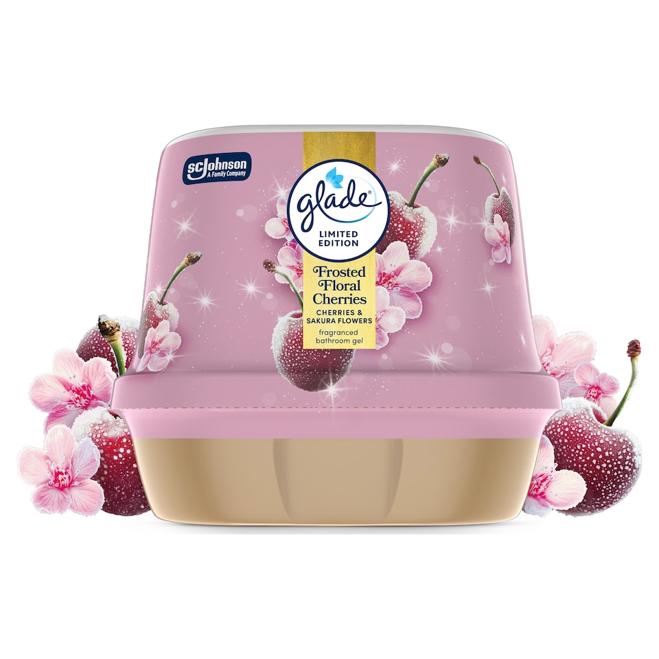 Glade Bathroom Gel Frosted Floral Cherries 180g