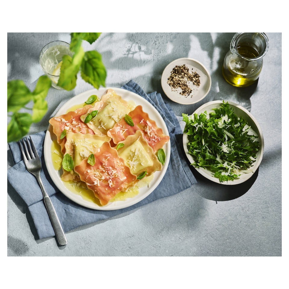 image 1 of Tesco Finest Goat Cheese & Caramelised Red Onion Ravioli 250G