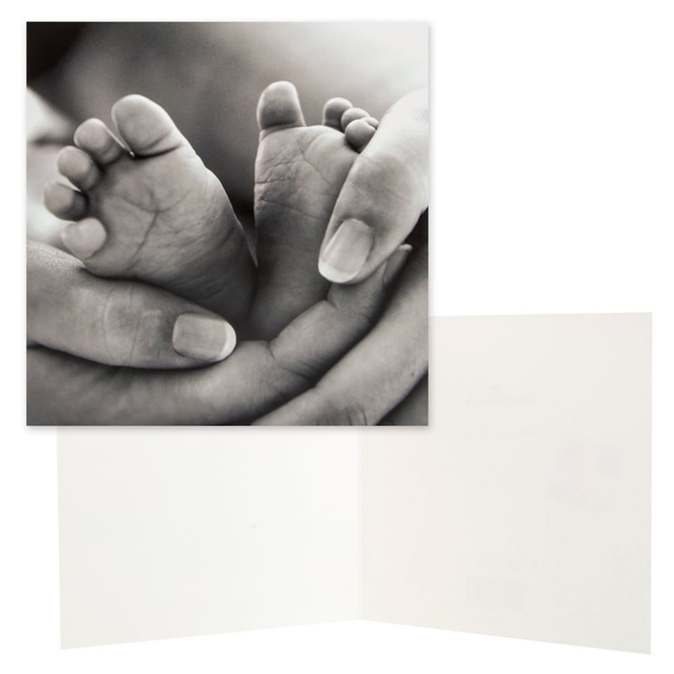 image 1 of Hallmark Blank Card Baby Feet