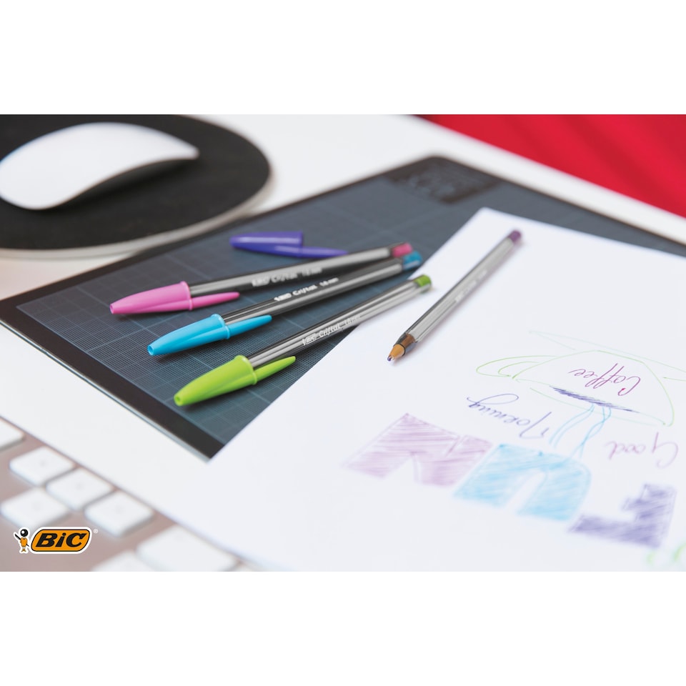 image 1 of BIC Cristal Pens Fun 10 Pack