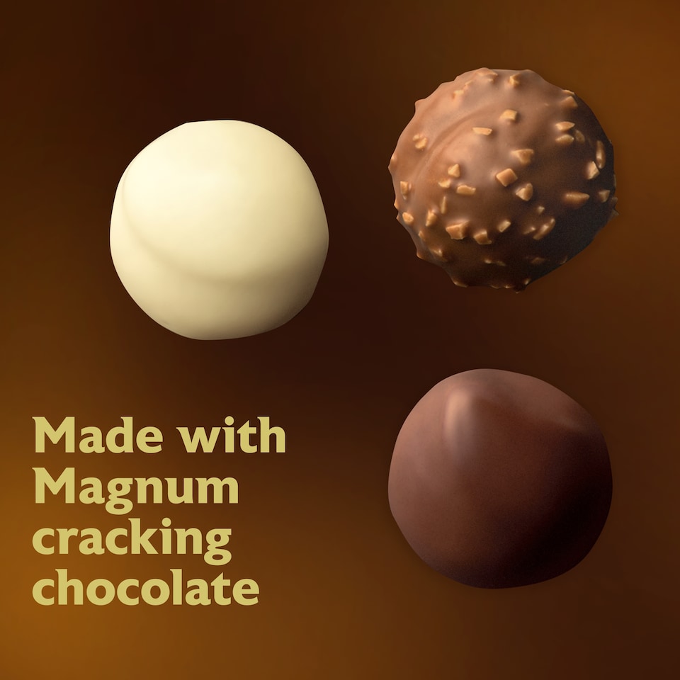 image 1 of Magnum Bites Classic, White Chocolate & Almond Ice Cream 12 bites 140ml
