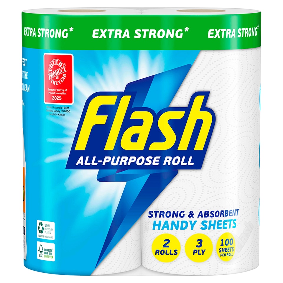 Flash All Purpose Handy Sheets 2 Rolls