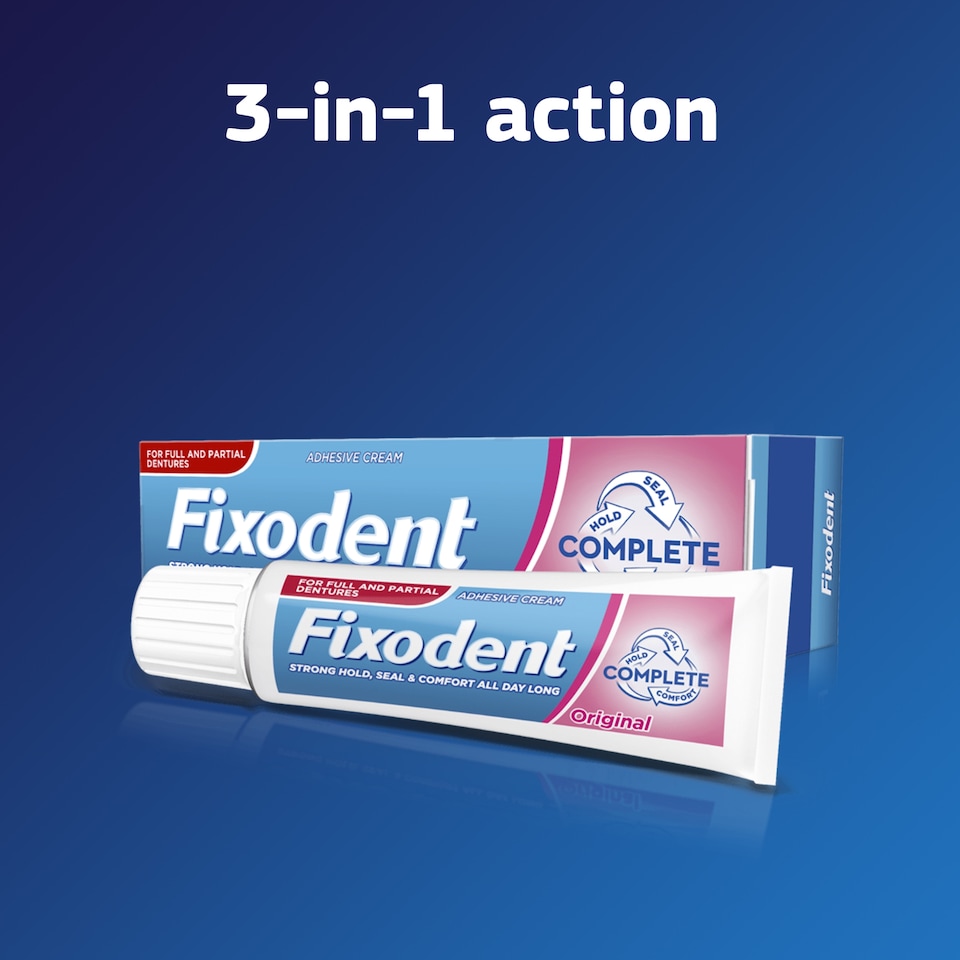 image 1 of Fixodent Complete Denture Adhesive Cream 40G