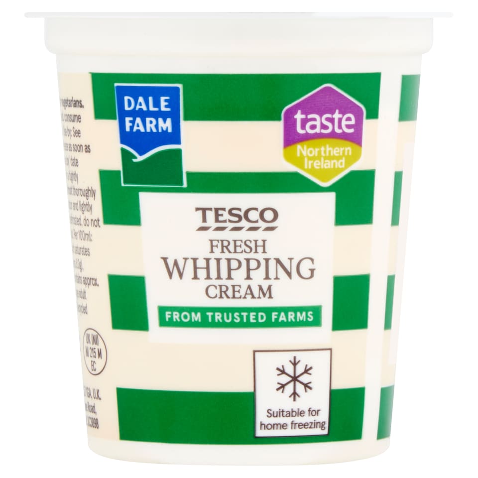 Tesco British Whipping Cream 125Ml