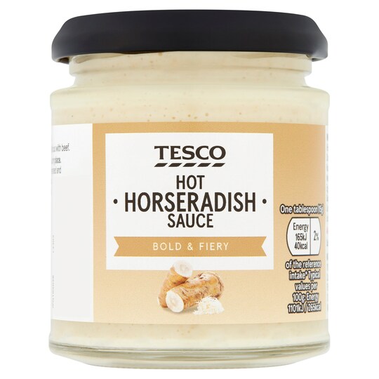 Tesco Hot Horseradish 180G Tesco Groceries