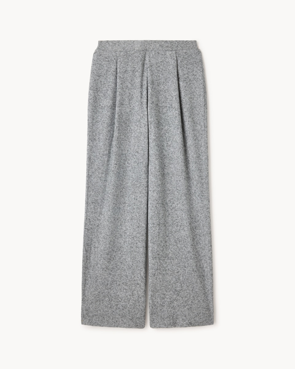 image 1 of F&F Brushed Wide Leg Co-ord Trousers in Grey