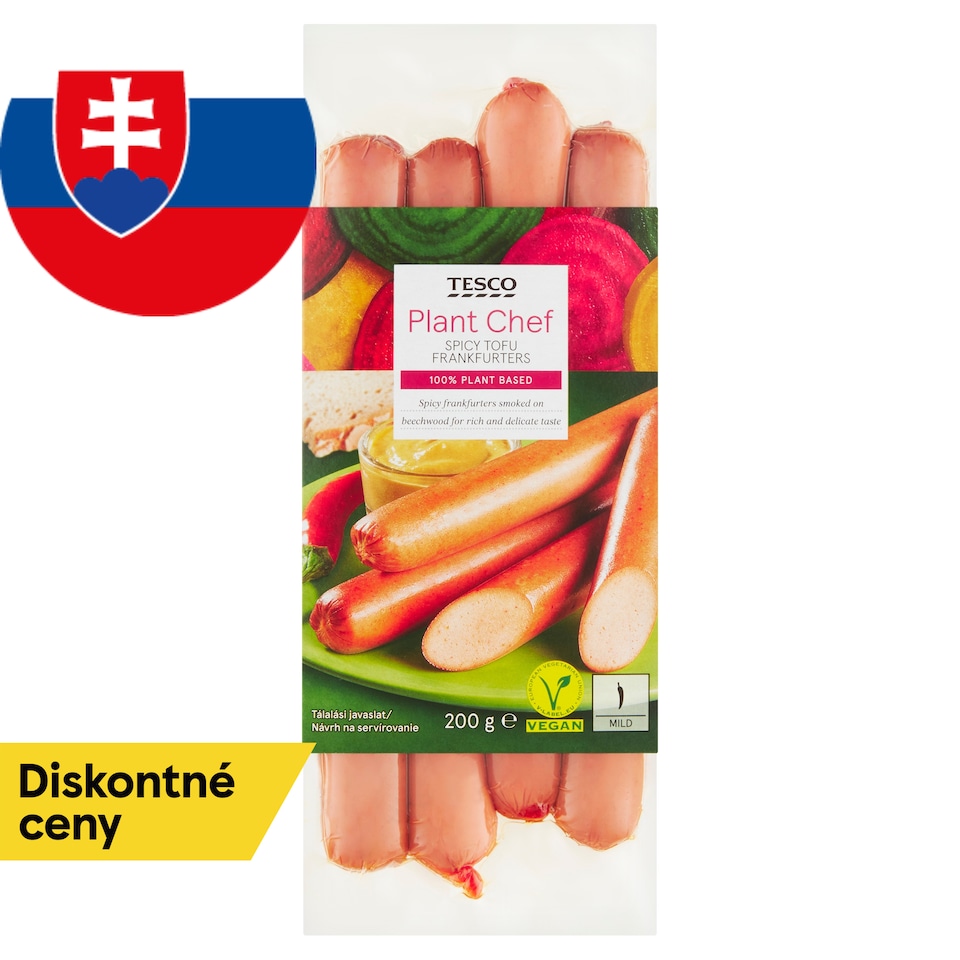Tesco Plant Chef Rastlinný výrobok údený dymom z bukového dreva 200 g