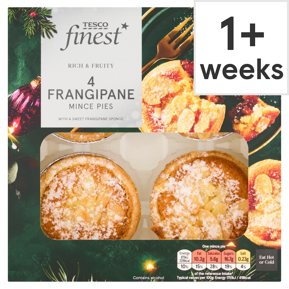 Tesco Finest 4 Frangipane Mince Pies