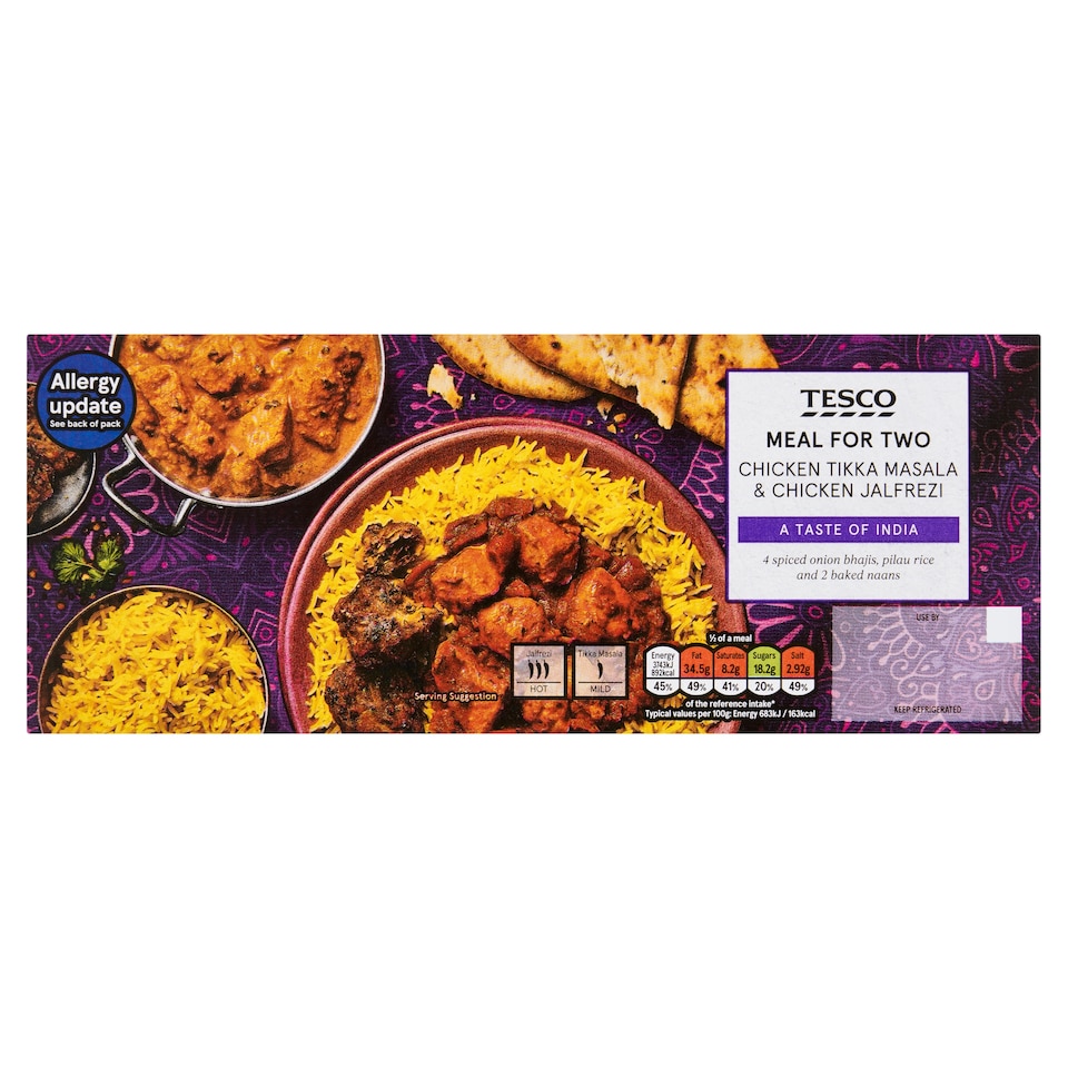 Tesco Chicken Tikka & Jalfrezi Meal Box 1.096kg