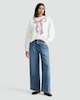 image 2 of F&F Merry & Bright Bow Sweatshirt in Cream