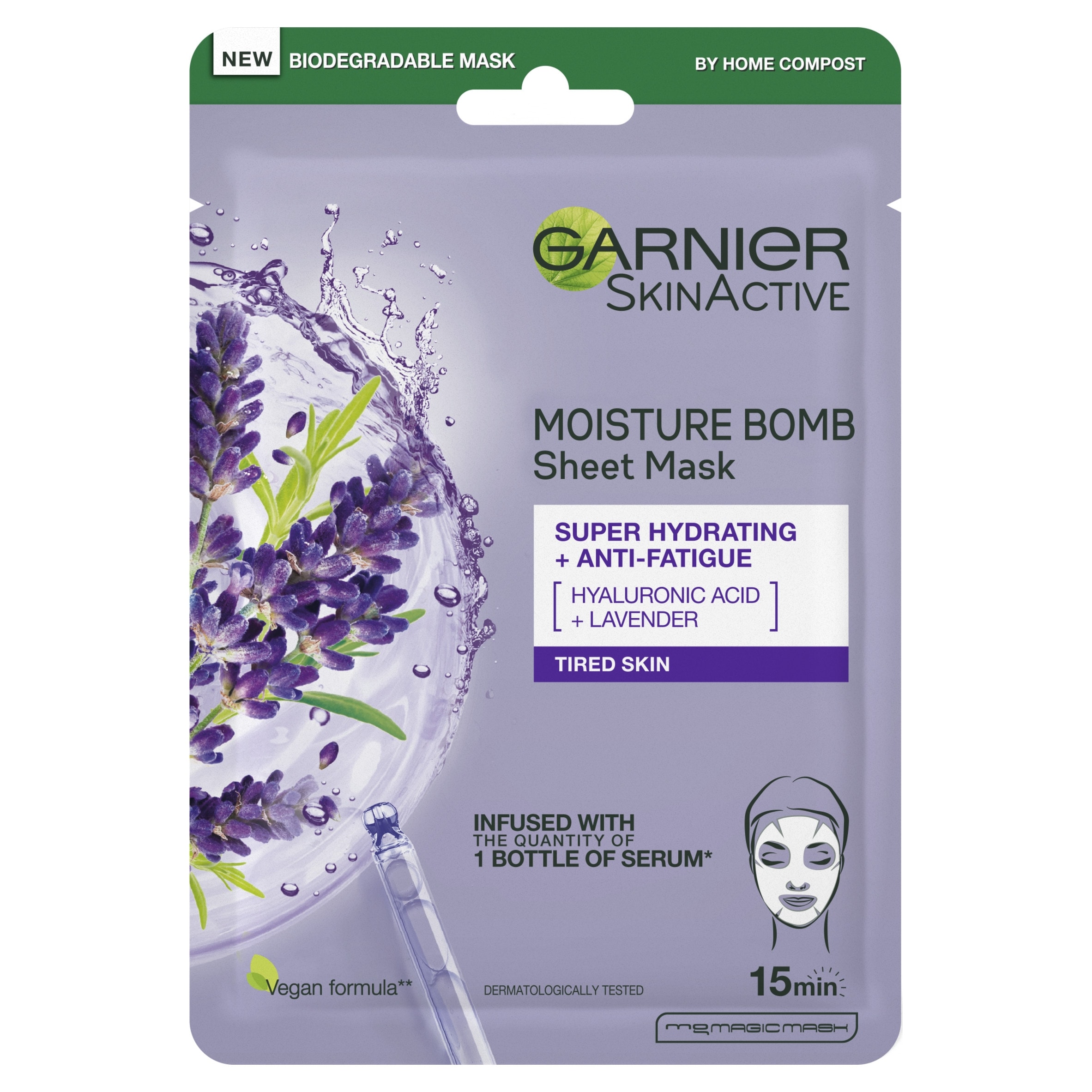 Garnier Moisture Bomb Hydrating Face Mask Lavender