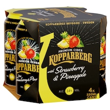 Kopparberg Cider Strawberry & Pineapple 4X330ml