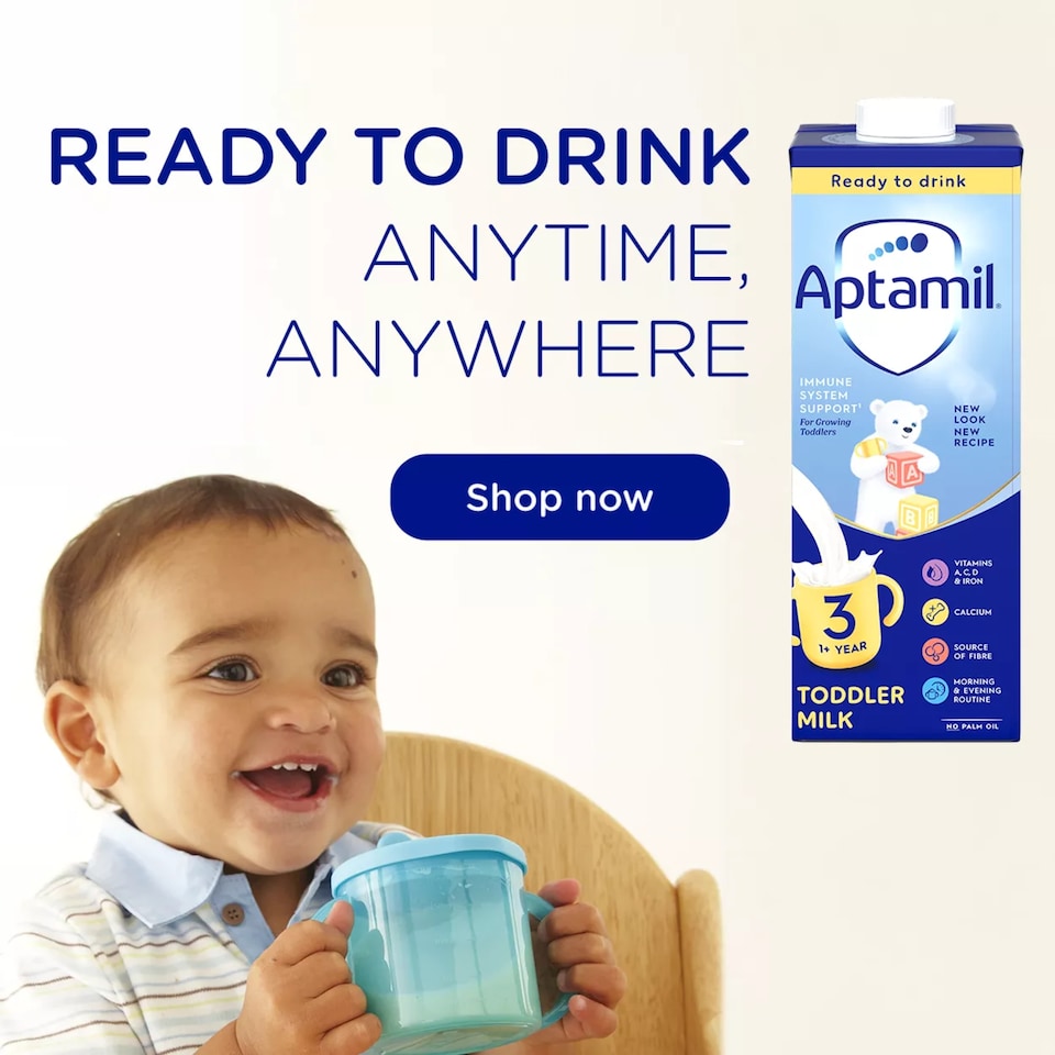 image 1 of Aptamil 3 Toddler Milk Formula Liquid Ready to Feed 1-3 Years 200ml