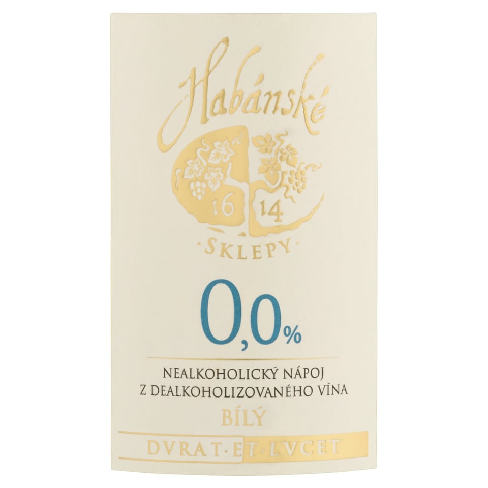 Obrázek 1 pro produkt Habánské Sklepy Nealkoholický nápoj z dealkoholizovaného vína bílý 0,75l
