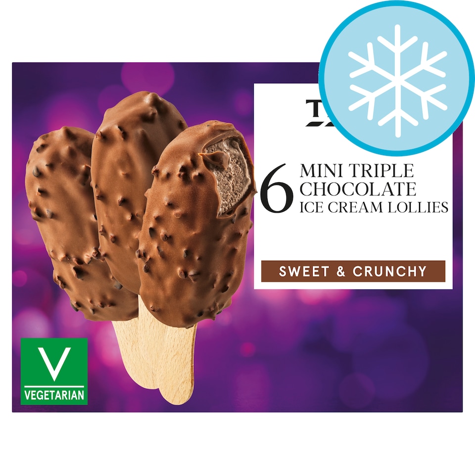 Tesco Mini Triple Chocolate Ice Cream 6x37g