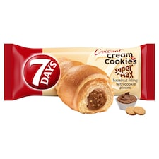 7 Days Super Max Cream & Cookies Croissant with Hazelnut Filling with Cookie Pieces 110 g