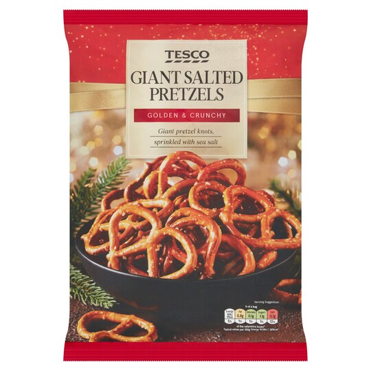 Tesco Giant Pretzels 200G Tesco Groceries