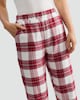 image 2 of F&F Cotton Blend Check Print Pyjama Bottoms in Multi Red