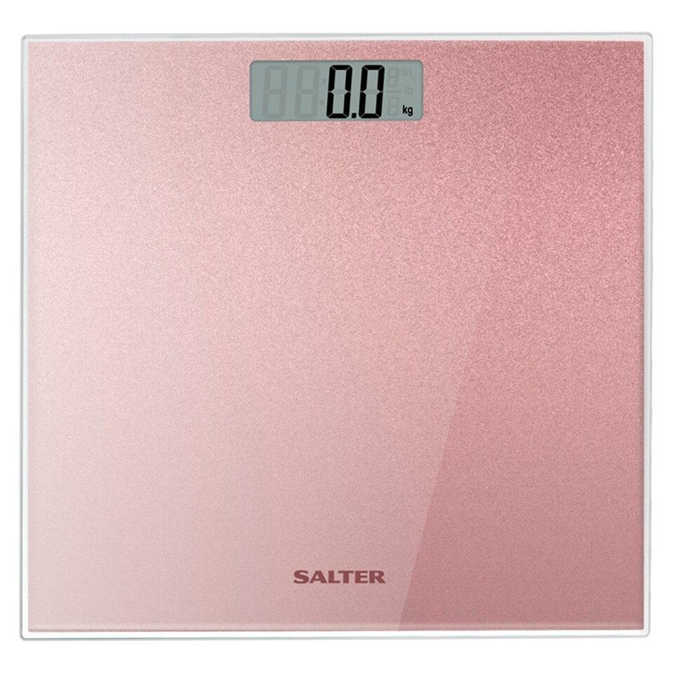 image 1 of Salter Pink Glitter Electronic Scale