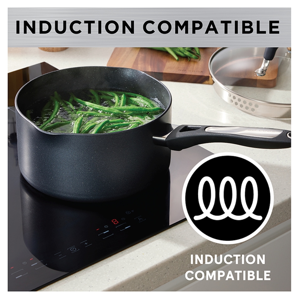 image 1 of Go Cook Heat Control Forged Saucepan 20Cm