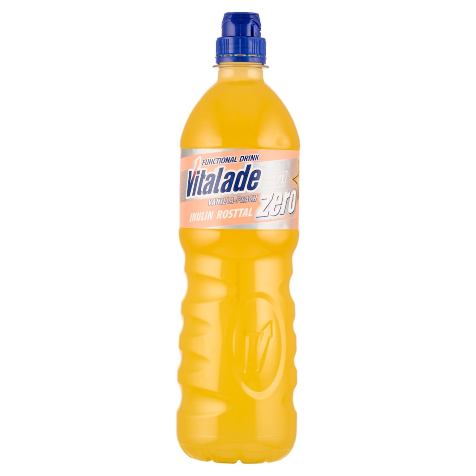 Vitalade Zero vaníliás őszibarack ízű energiamentes, szénsavmentes üdítőital édesítőszerekkel 0,7 l