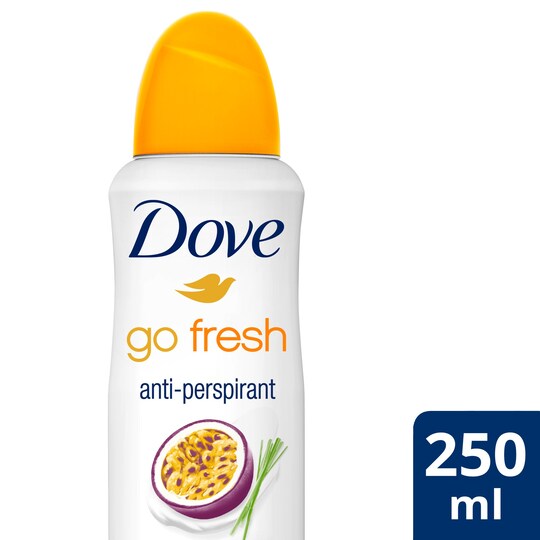 Dove Go Fresh Passion Fruit & Lgrass 250Ml Tesco Groceries