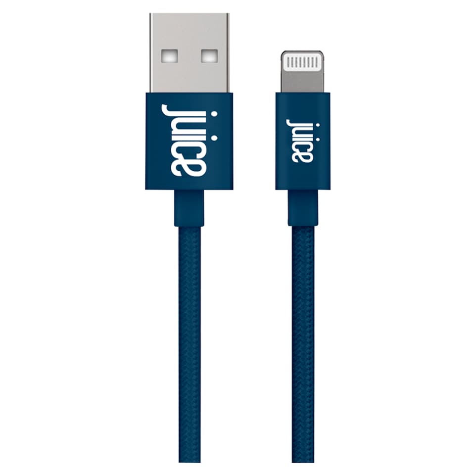 Juice Lightning to USB Braided Cable 2m Navy