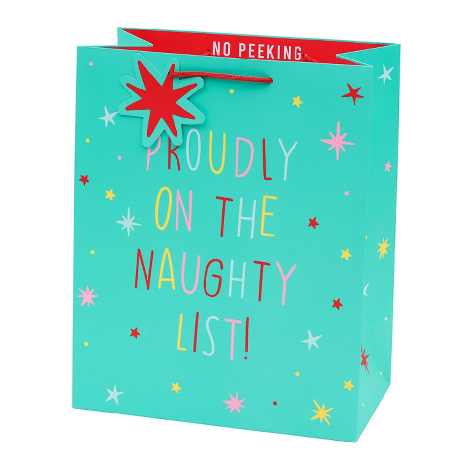 T. Naughty List Large Gift Bag