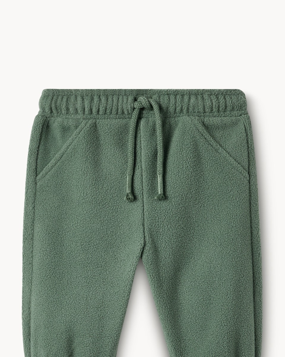 image 1 of F&F Baby Fleece Hoodie and Joggers Set in Green