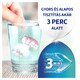 Corega Whitening műfogsortisztító tabletta mindennapos használatra 30 db  2. kép