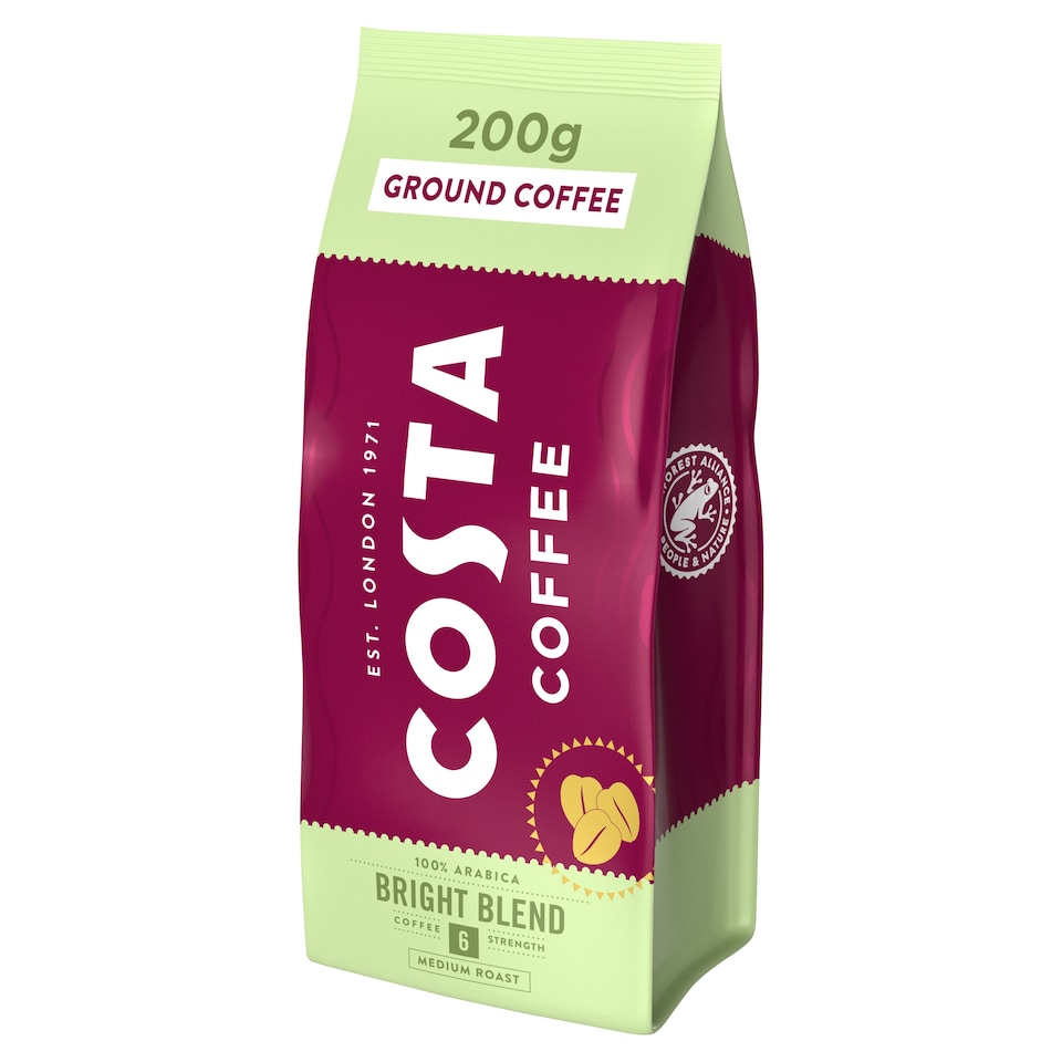 Costa Coffee The Bright Blend Medium Roast 200G