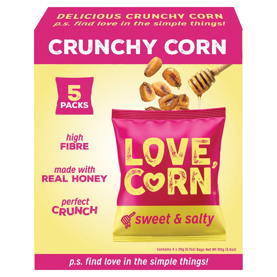LOVE CORN Sweet & Salty Multipack 5x20g