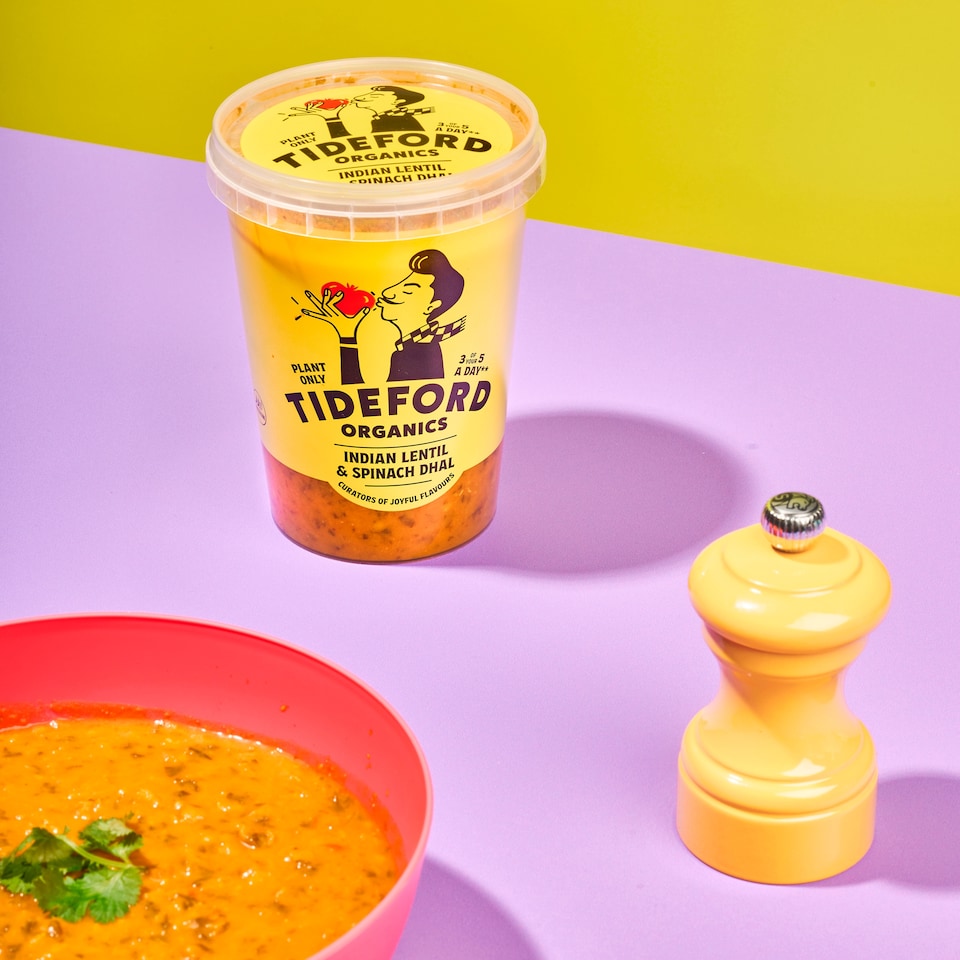 image 1 of Tideford Organics Indian Lentil & Spinach Dhal 560g