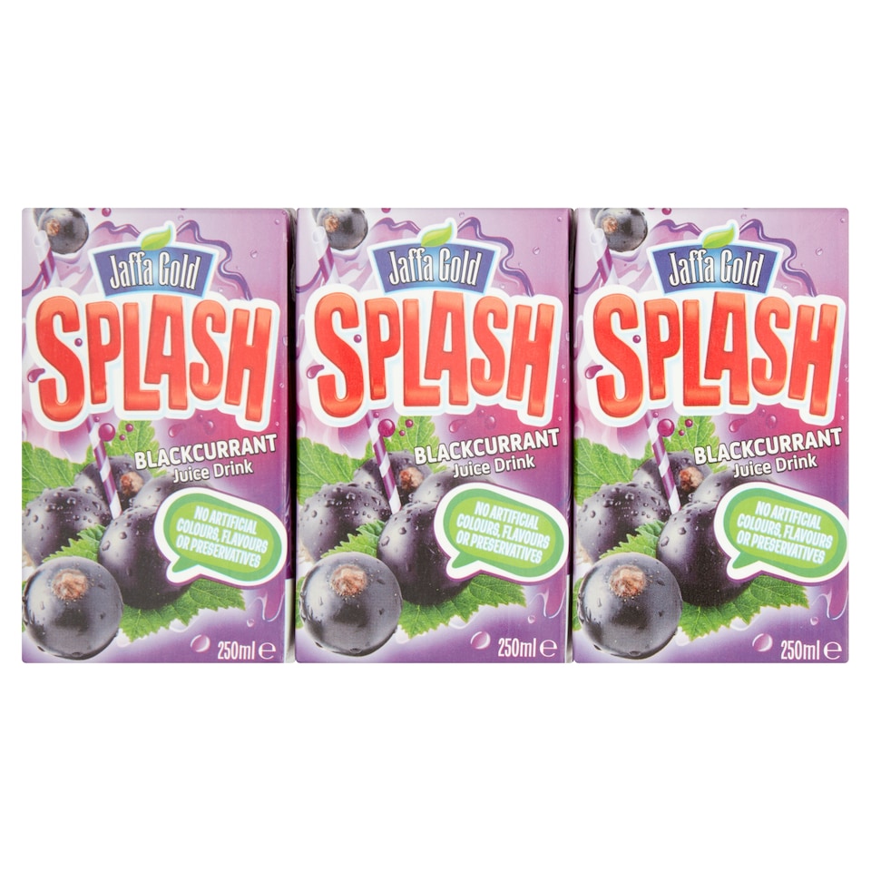 Jaffa Gold Splash Blackcurrant 6x250ml