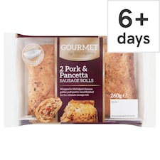 Gourmet 2 Pork And Pancetta Sausage Rolls 260G