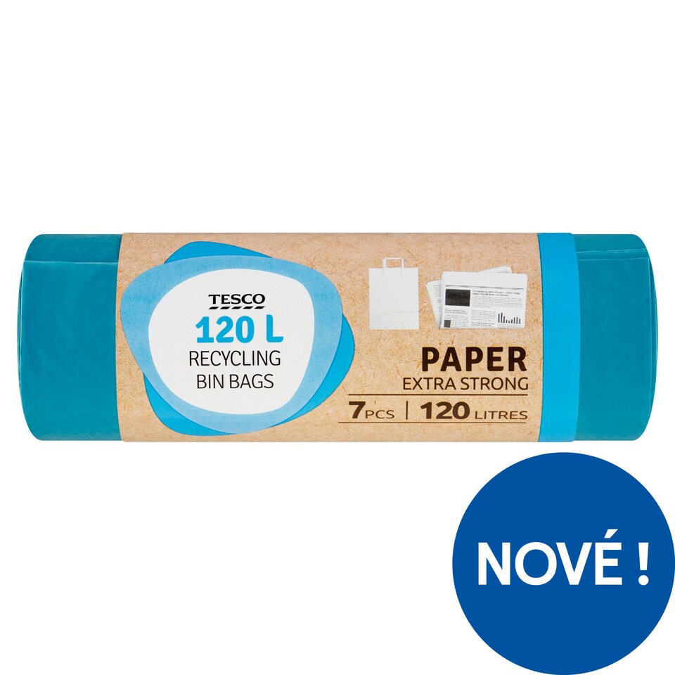 Tesco Recycling Bin Bags 120L 7 pcs