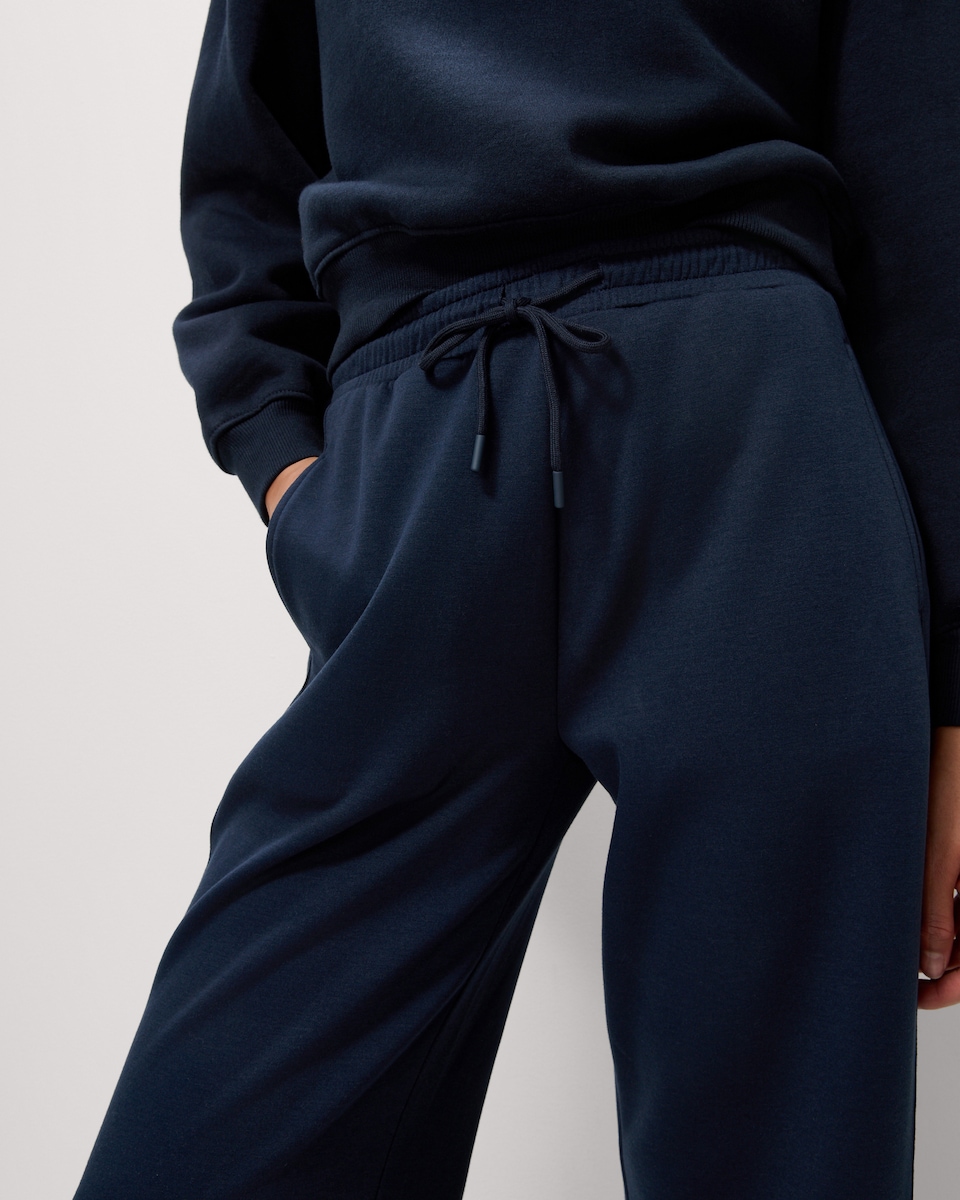 image 1 of F&F Scuba Wide Leg Co-ord Joggers in Navy