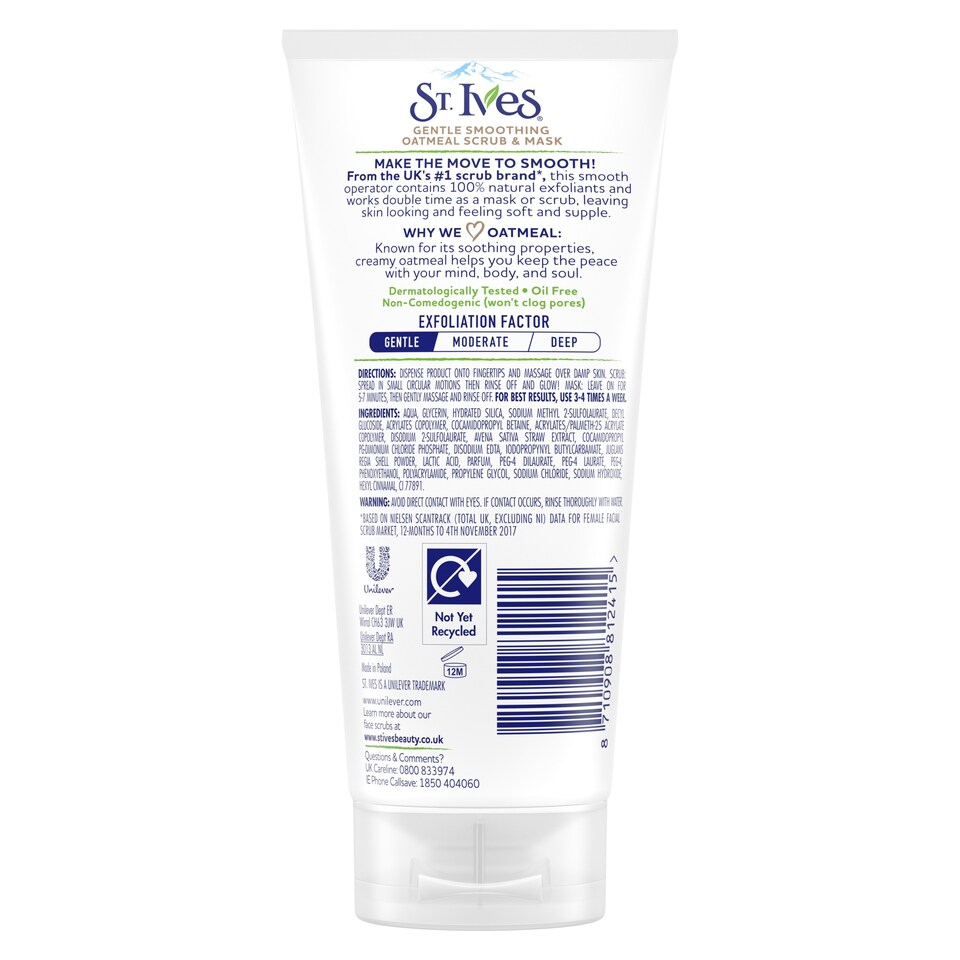 image 1 of St. Ives Nourish And Smooth Oatmeal Scrub 150Ml