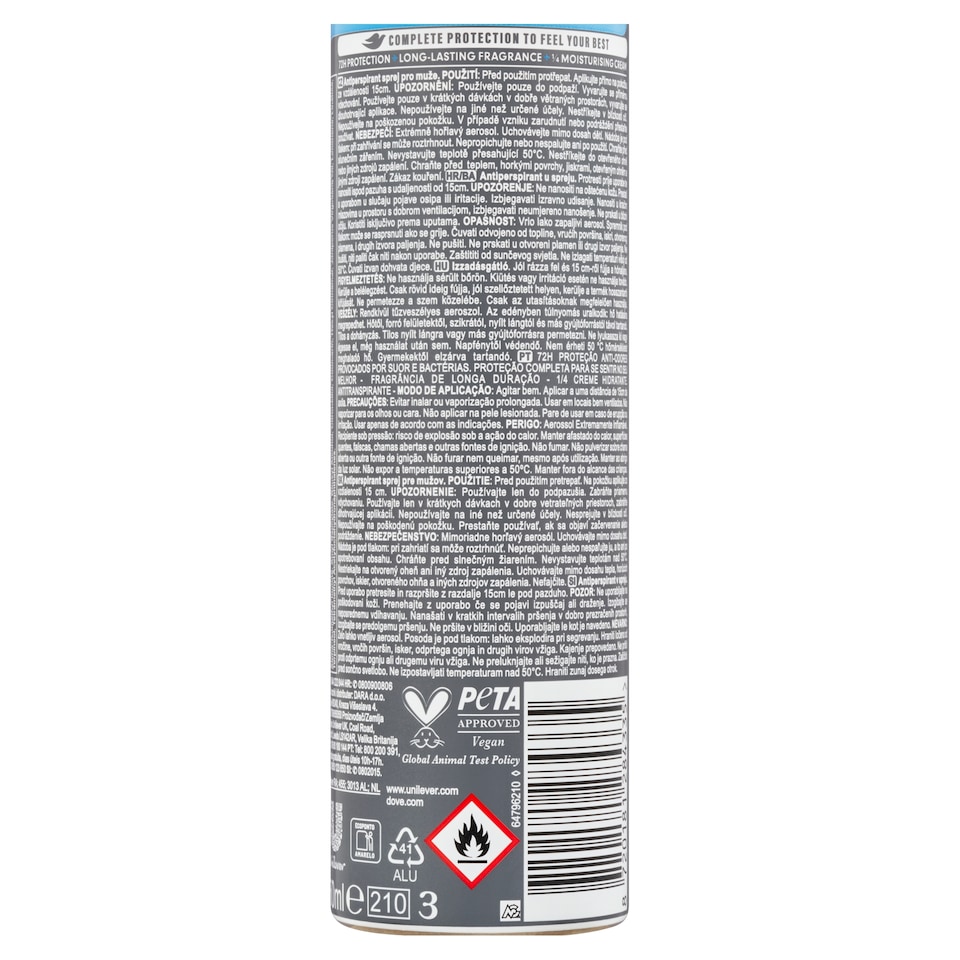 Obrázek 1 pro produkt Dove Men+Care Advanced Clean Comfort Antiperspirant sprej 150ml