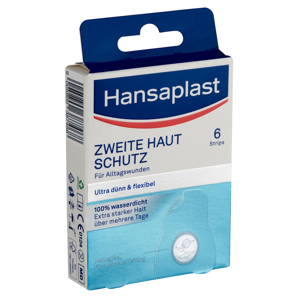 image 1 of Hansaplast Second Skin Protection Band-Aid 6 pcs