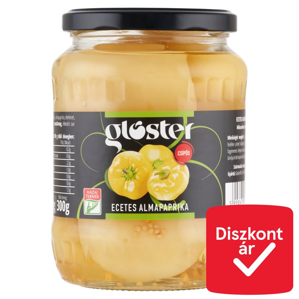 Gloster csípős, ecetes almapaprika 680 g