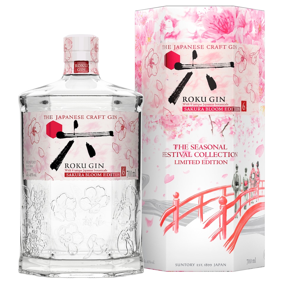 image 1 of ROKU Japanese Craft Gin Sakura Bloom Edition 70cl