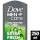 image 1 of Dove Men+Care Extra Fresh Body Face Wash 250Ml