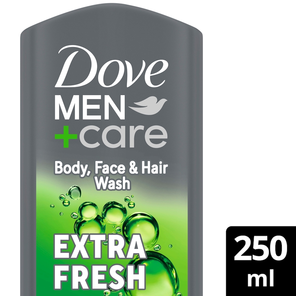 image 1 of Dove Men+Care Extra Fresh Body Face Wash 250Ml