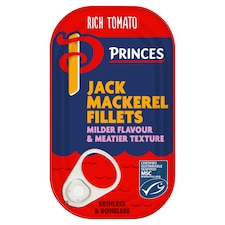 Princes Jack Mackerel Fillets in Tomato Sauce 125g